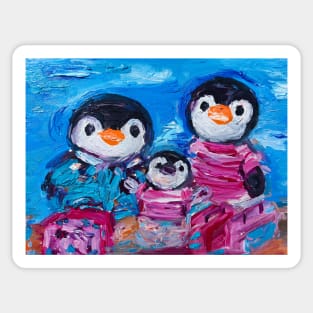 Penguin Family Sticker